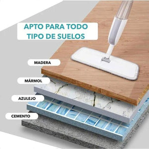 Mopa rectangular con spray